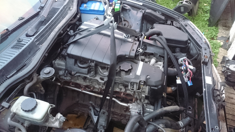 And shes in. Almost, except for the near engine mount which, um, wasnt. Time to fiddle around a little.